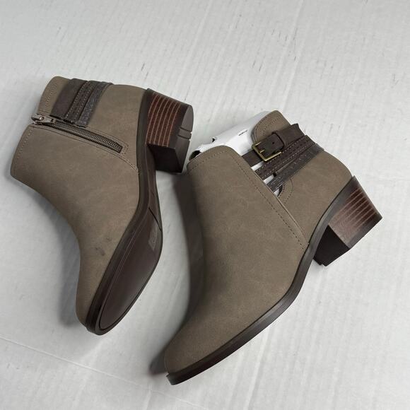 Market and Spruce Sylvie Strappy Ankle Boot in Olive Green NEW Size 6 - Picture 4 of 9